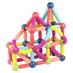 Großes DIY-Magnetkonstruktionsset für frühes Lernen – Konstruktionsvielfalt mit Magnetstangen und Bausteinen für Kinder, das perfekte Spielzeuggeschenk!