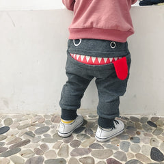 Boys casual pants autumn loaded Korean children's casual sweatpants baby cartoon loose trousers