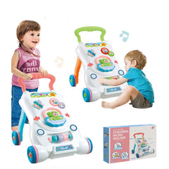 Kinderwagen mit Musik zur Unterstützung beim Gehen