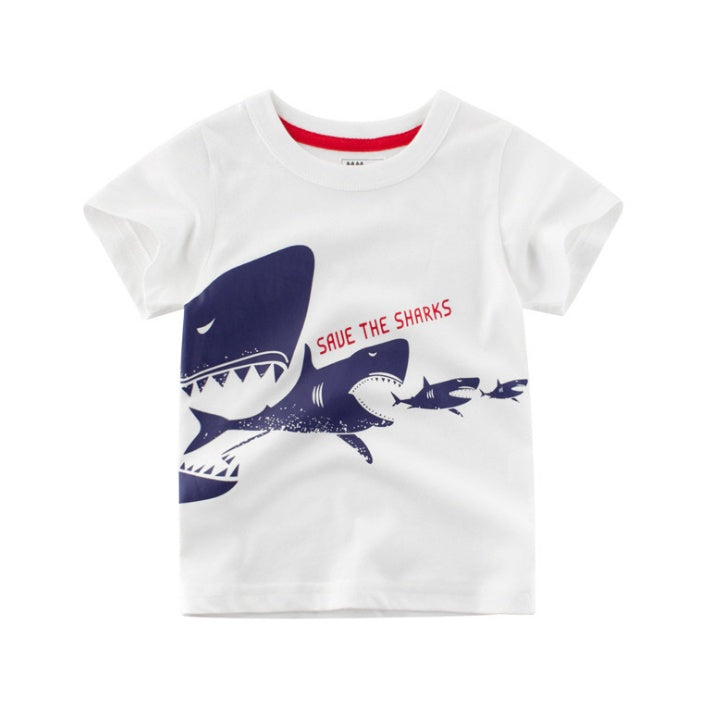Kinderbekleidung Sommer Neu Koreanisches Kinder Jungen Baumwoll T-Shirt Herren Schatz In Kinder Kurzarm