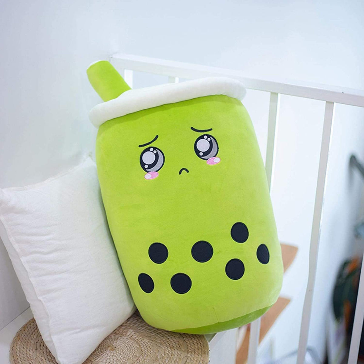 Süßes Obstgetränk Plüsch Weiches Erdbeer-Milchtee Plüsch Boba-Tee Becher Spielzeug Bubble Tea Kissen K kiddos Geschenk