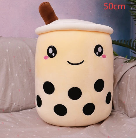 Süßes Obstgetränk Plüsch Weiches Erdbeer-Milchtee Plüsch Boba-Tee Becher Spielzeug Bubble Tea Kissen K kiddos Geschenk