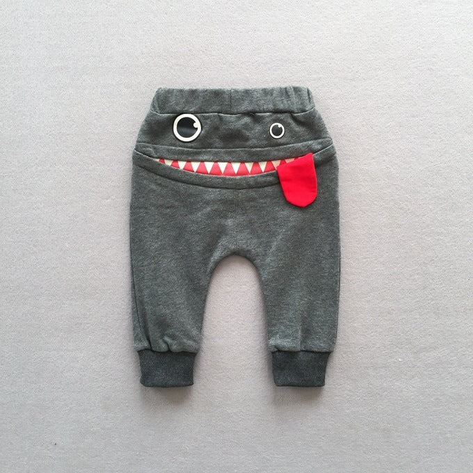 Jungen Freizeit-Hosen Herbst Lade Koreanische Kinder Freizeit-Sweatpants Baby Cartoon lockere Hosen