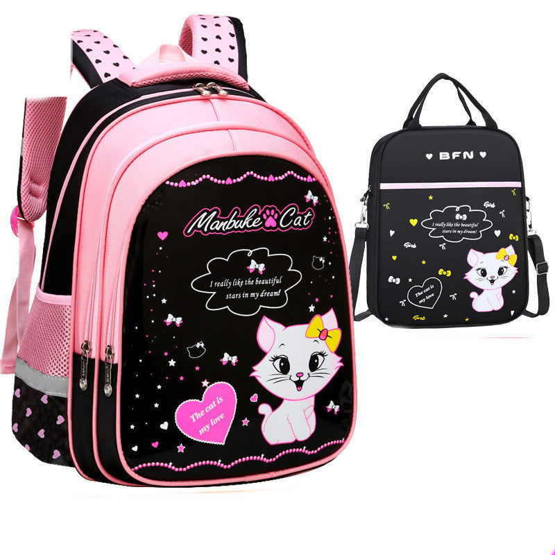 Kinder Schule Süße Katze Druck Rucksack