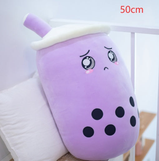 Süßes Obstgetränk Plüsch Weiches Erdbeer-Milchtee Plüsch Boba-Tee Becher Spielzeug Bubble Tea Kissen K kiddos Geschenk