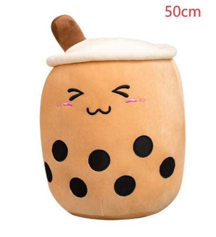 Süßes Obstgetränk Plüsch Weiches Erdbeer-Milchtee Plüsch Boba-Tee Becher Spielzeug Bubble Tea Kissen K kiddos Geschenk