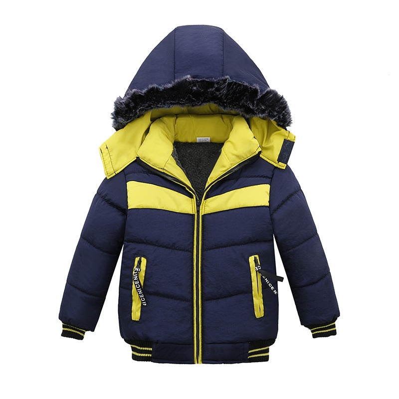 Kleine und mittelgroße Jungen Baumwolljacken mit Fütterung