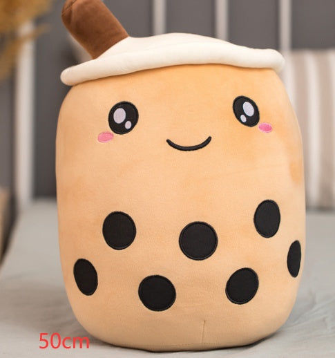 Süßes Obstgetränk Plüsch Weiches Erdbeer-Milchtee Plüsch Boba-Tee Becher Spielzeug Bubble Tea Kissen K kiddos Geschenk