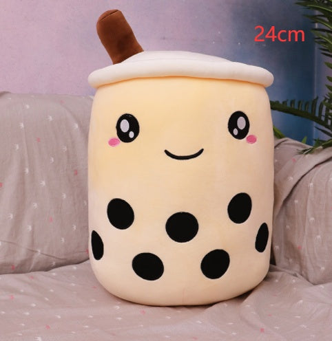 Süßes Obstgetränk Plüsch Weiches Erdbeer-Milchtee Plüsch Boba-Tee Becher Spielzeug Bubble Tea Kissen K kiddos Geschenk